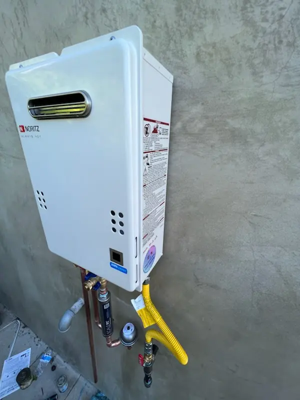 Tankless water heater installation for East View homes